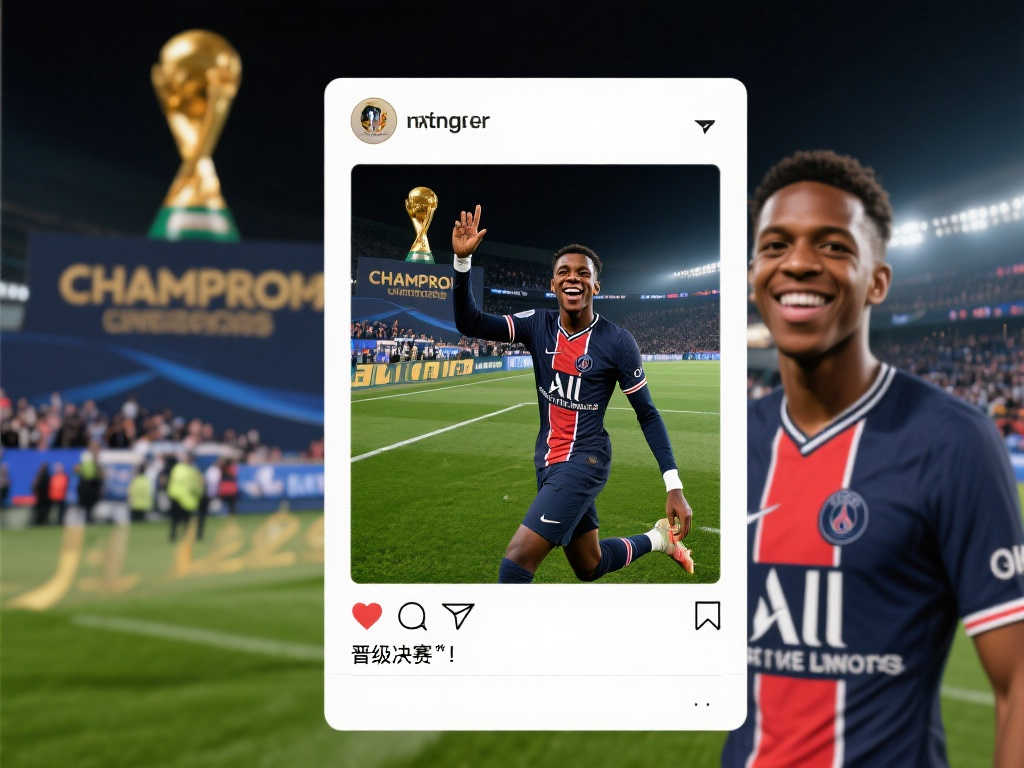 金球热门！登贝莱晒照庆祝胜利：挺进决赛✔